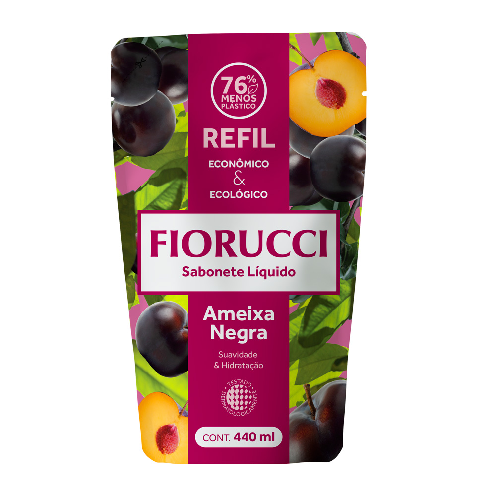 Fiorucci - Refil Sabonete Líquido Fiorucci - Ameixa Negra - 440 ml