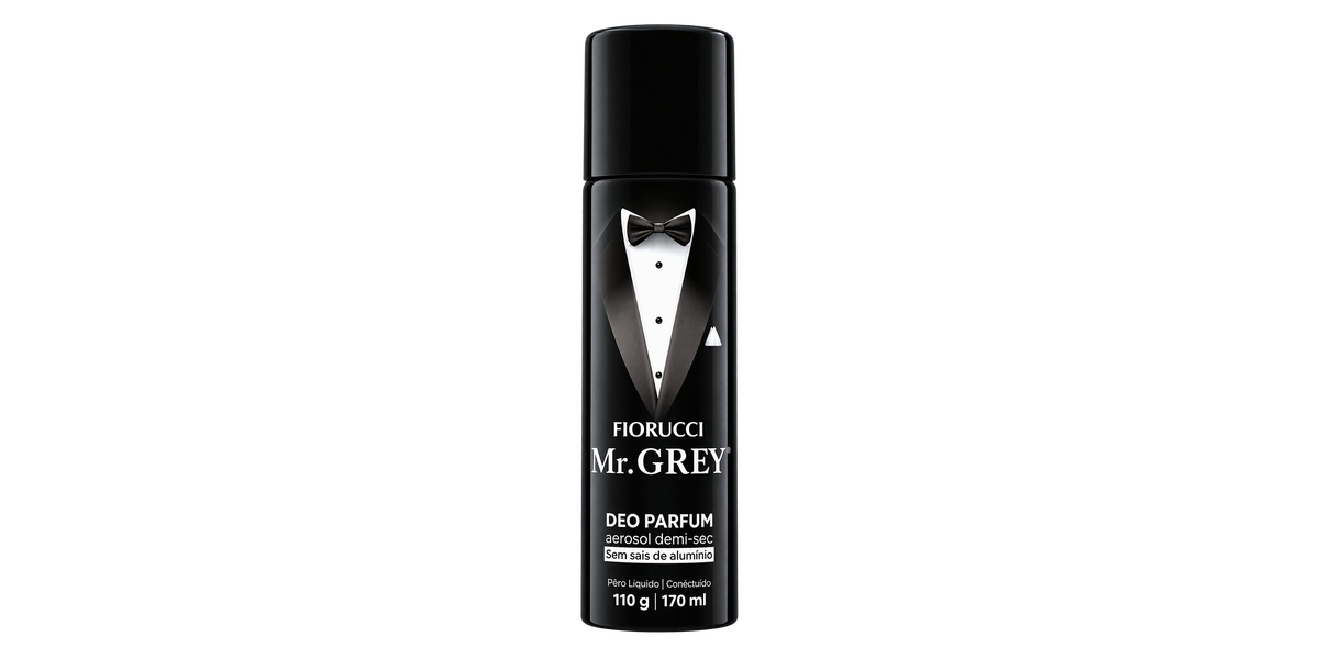 Fiorucci Mr. Grey deo parfum aerosol demi-sec, 170 ml