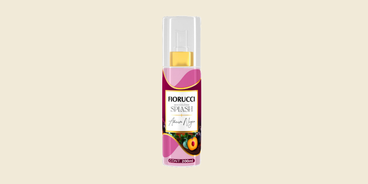 Fiorucci Deo Colônia Splash Ameixa Negra, 200 ml