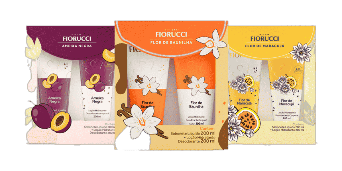 Fiorucci Kit SPA, linha completa de fragrâncias